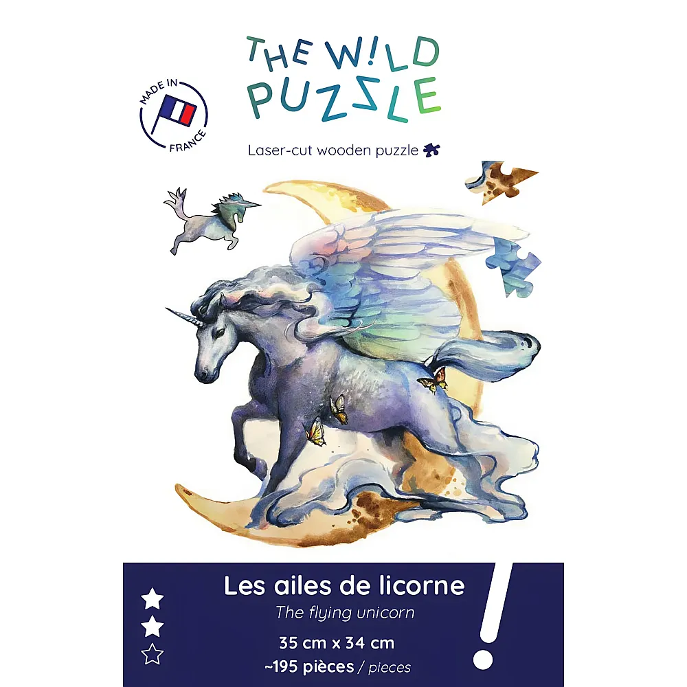 The Wild Puzzle Das fliegende Einhorn - 195 Teile