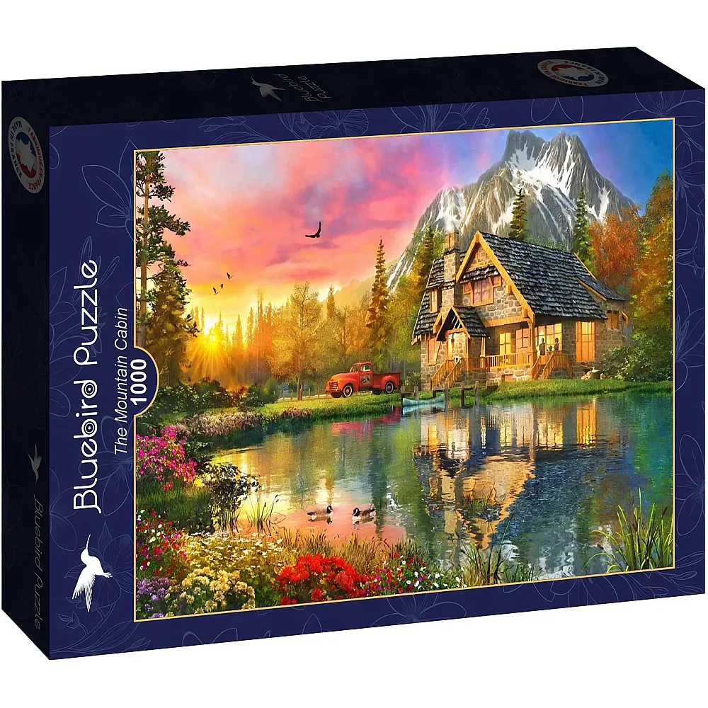 Bluebird Puzzle Dominic Davison The Mountain Cabin 1000Teile
