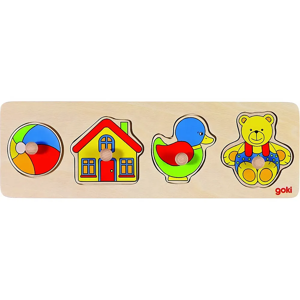 Goki Steckpuzzle Spielzeug 4Teile | Kleinkind-Puzzle