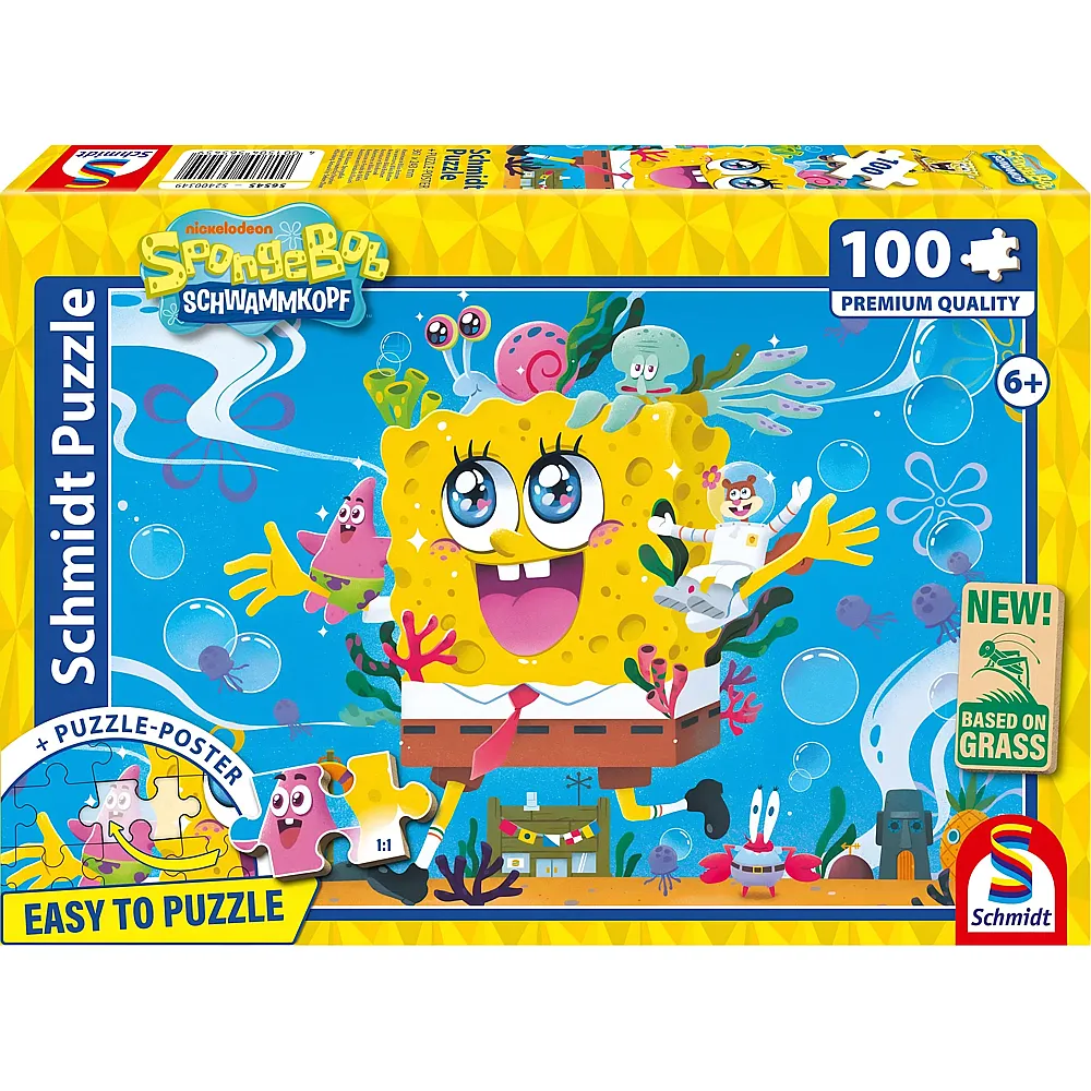 Schmidt Puzzle SpongeBob Abenteuer in Bikinibottom 100Teile