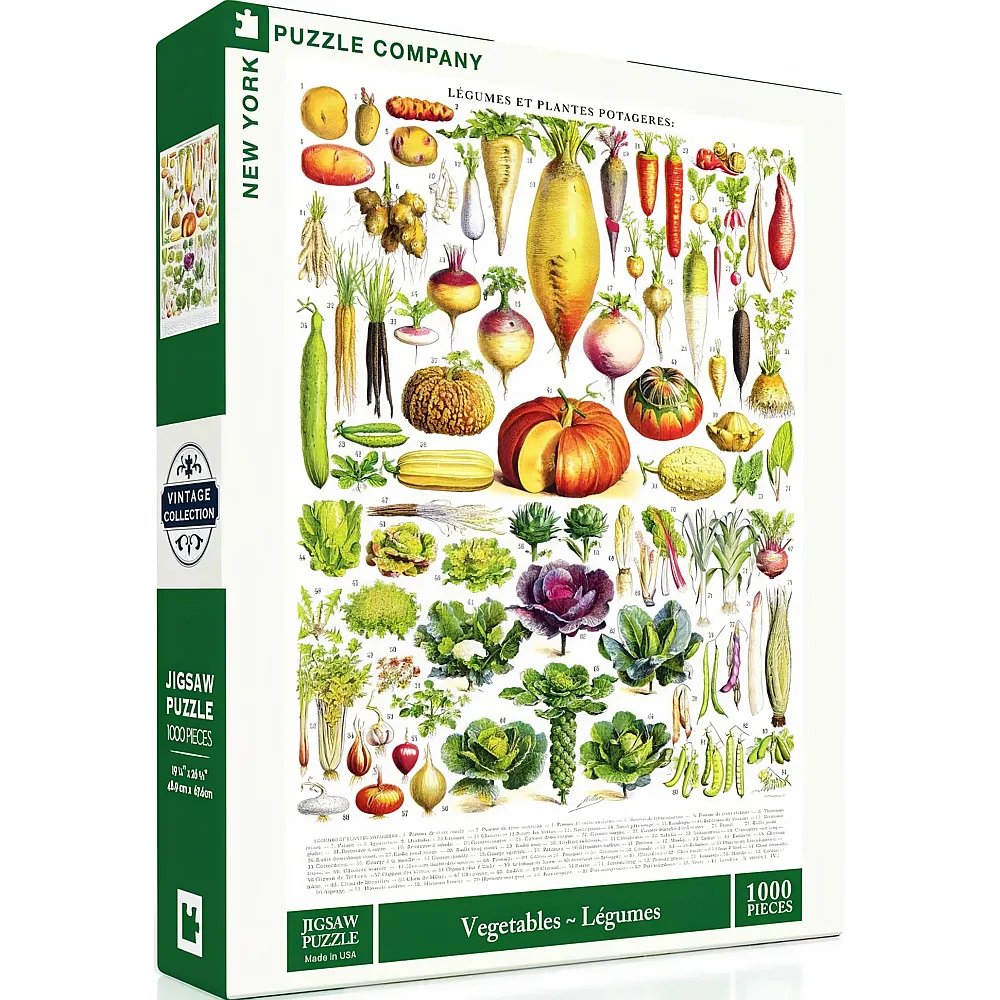 New York Puzzle Company Vintage Images - Vegetables 1000Teile