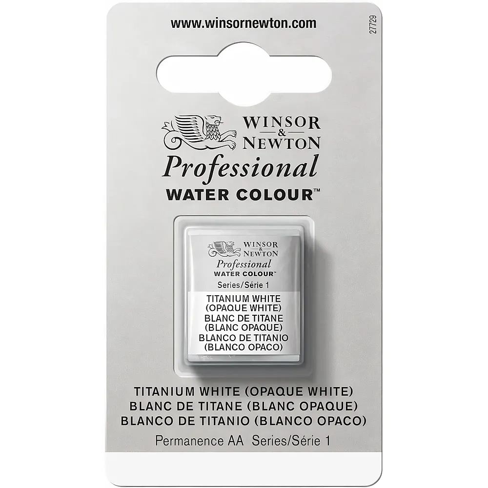 Winsor & Newton W&n Prof. Water Colour 1/2 Npfchen Titanweiss opakes Weiss