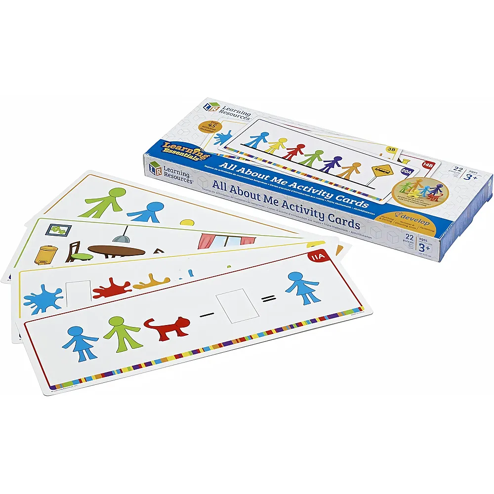 Learning Resources All About Me Aktionskarten Familien-Spielfiguren, Mathematikspiel f�r Kinder, Z�hlen, Farben erkennen und Muster