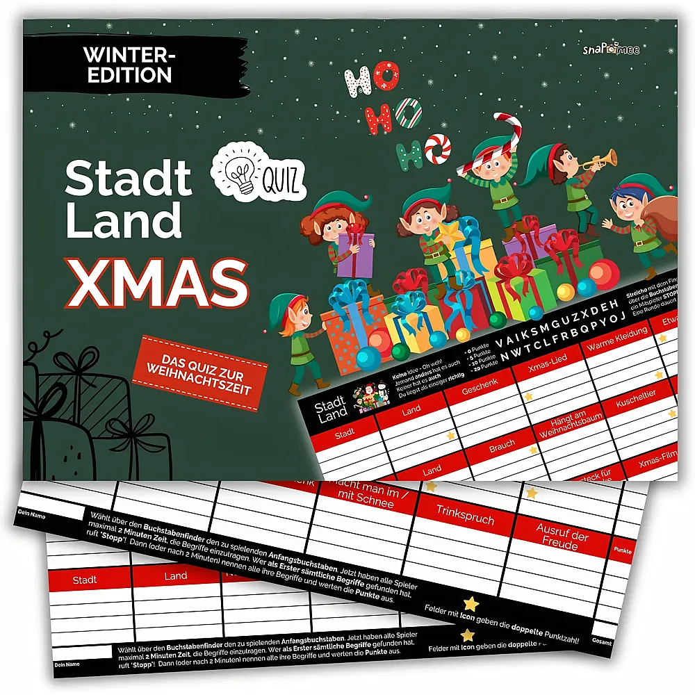 Fotospiel Stadt Land Xmas by snaPmee | Partyspiele