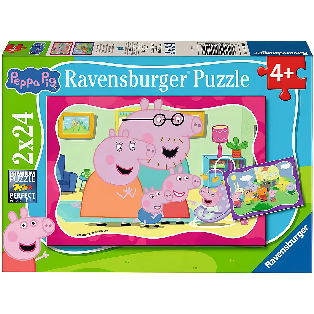 Ravensburger Puzzle 2in1 Peppa Pig - 24 Teile