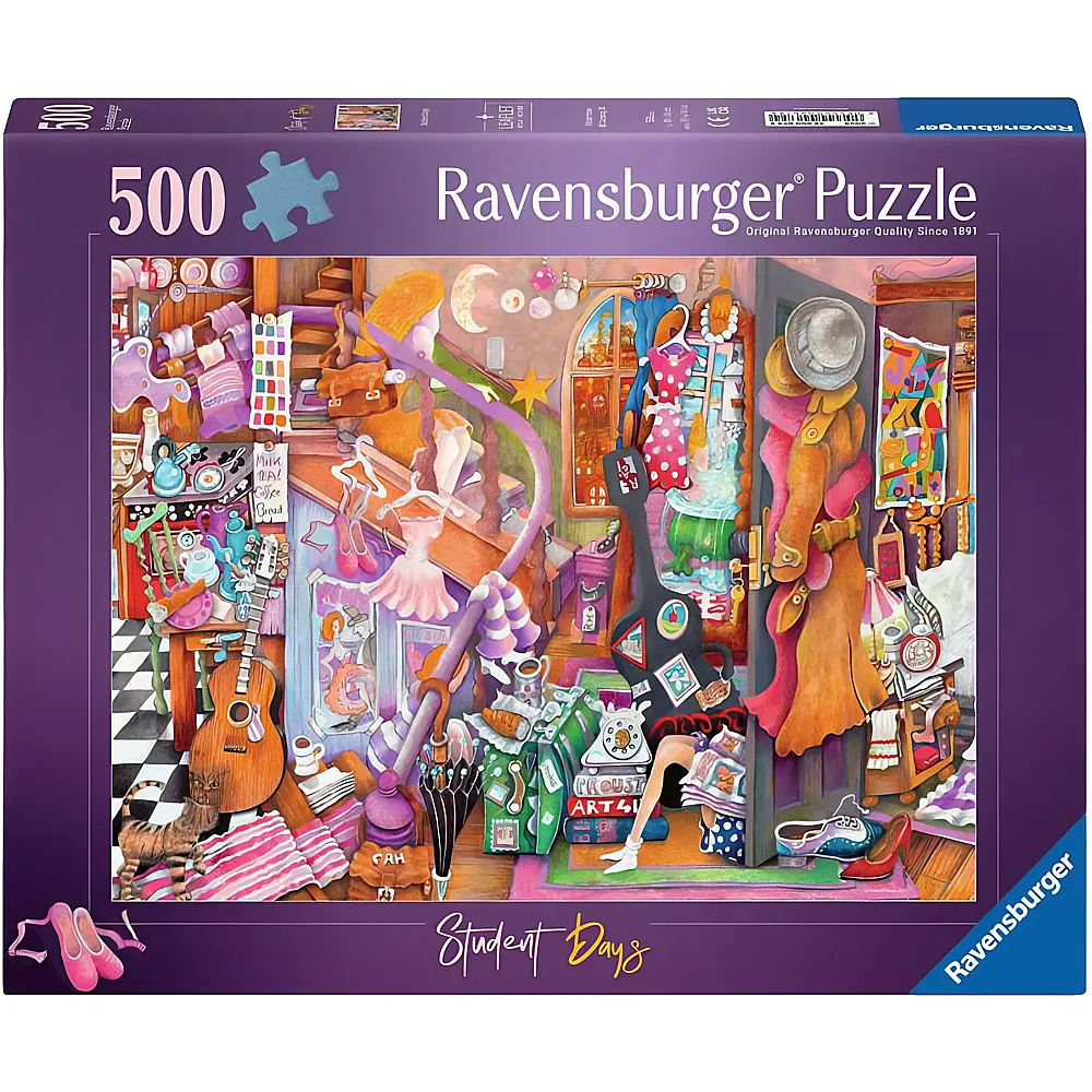 Ravensburger Puzzle Das Studentenzimmer - 500 Teile