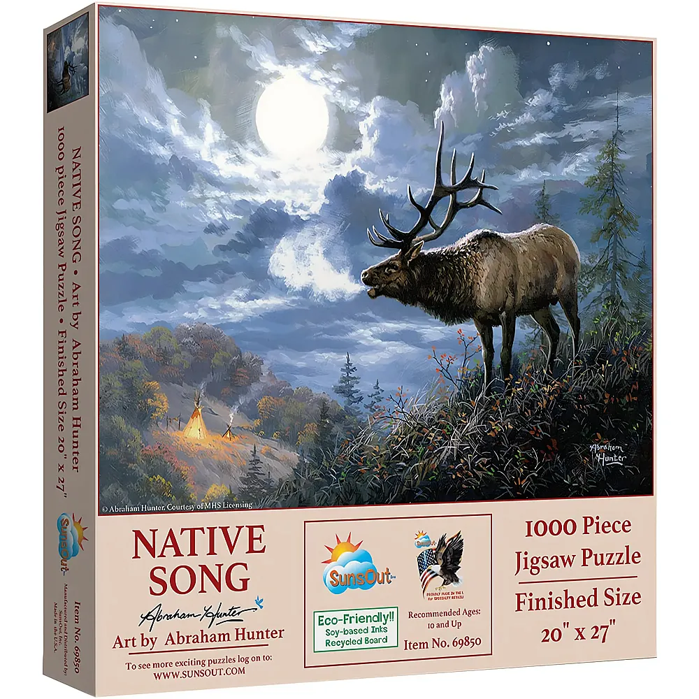 SunsOut Puzzle Abraham Hunter Native Song - 1000 Teile