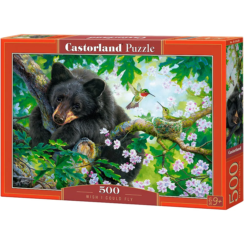 Castorland Puzzle The Bear and the Hummingbirds 500Teile