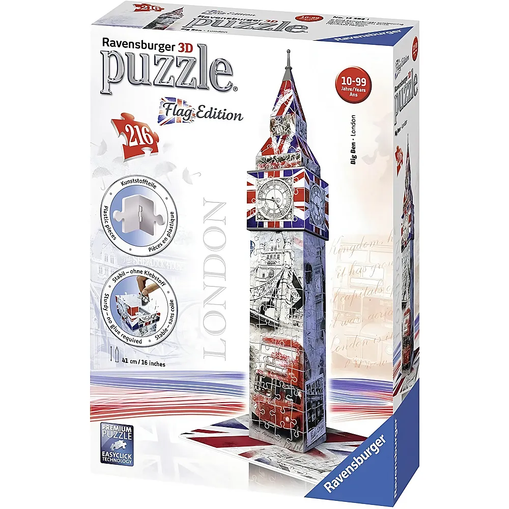 Ravensburger Puzzle Big Ben Flag Edition