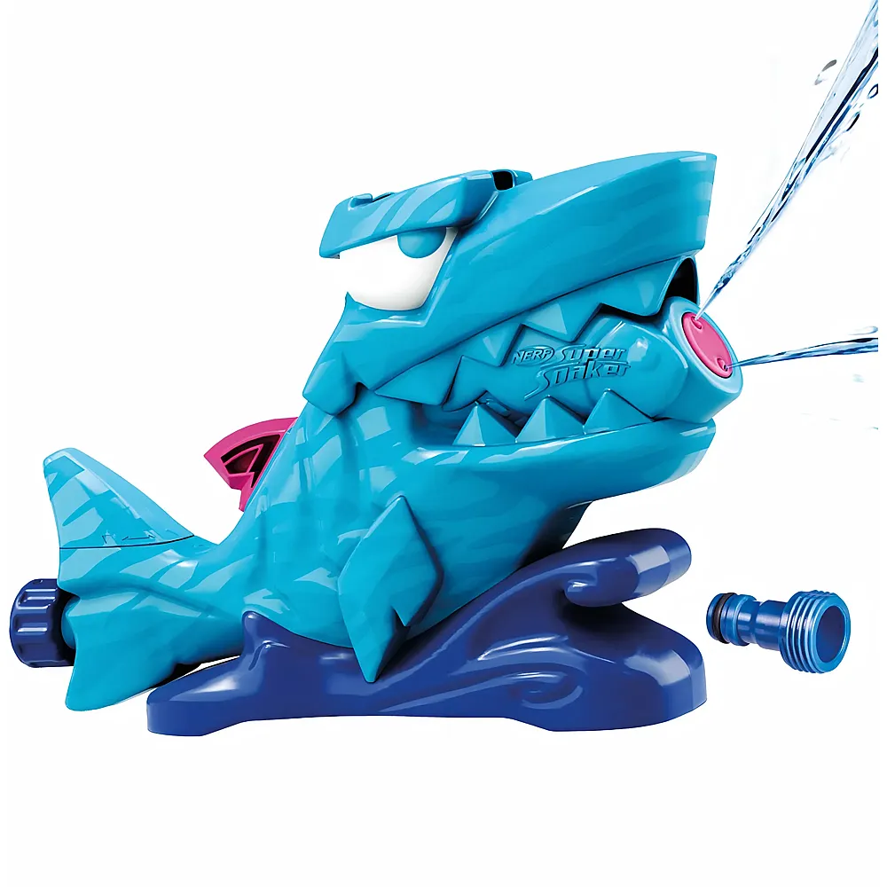 Nerf Supersoaker Hop & Chomp Haifisch-Wasserspritzer,