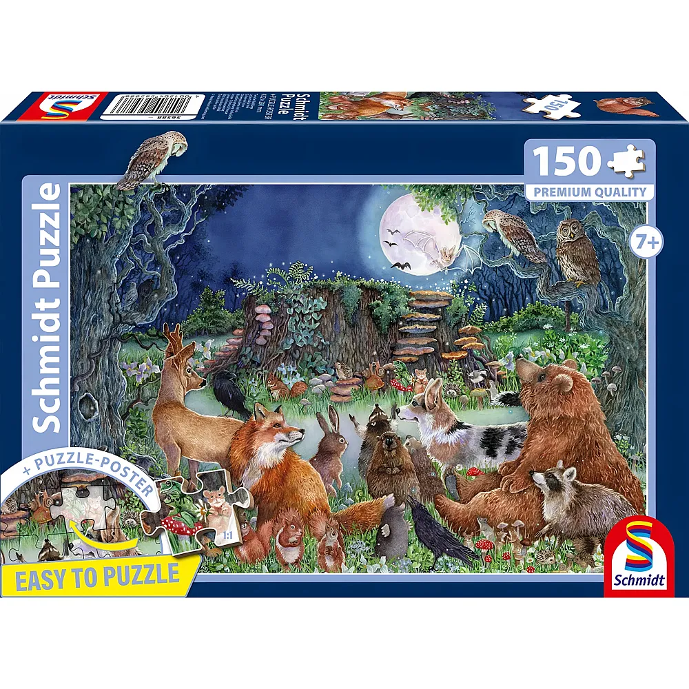 Schmidt Puzzle Tierische Waldkl�nge - 150 Teile