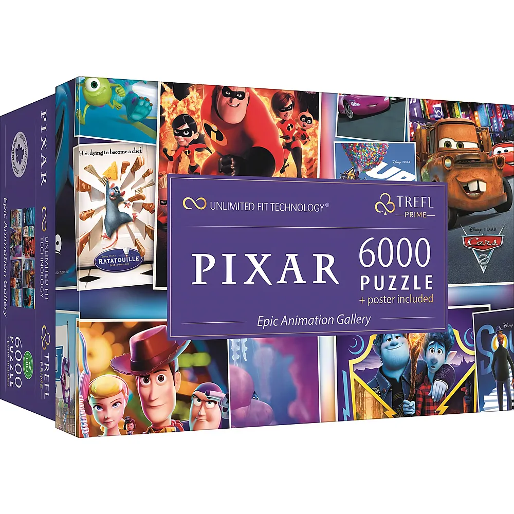 Trefl Puzzle Epische Animationsgalerie - Disney 6000Teile