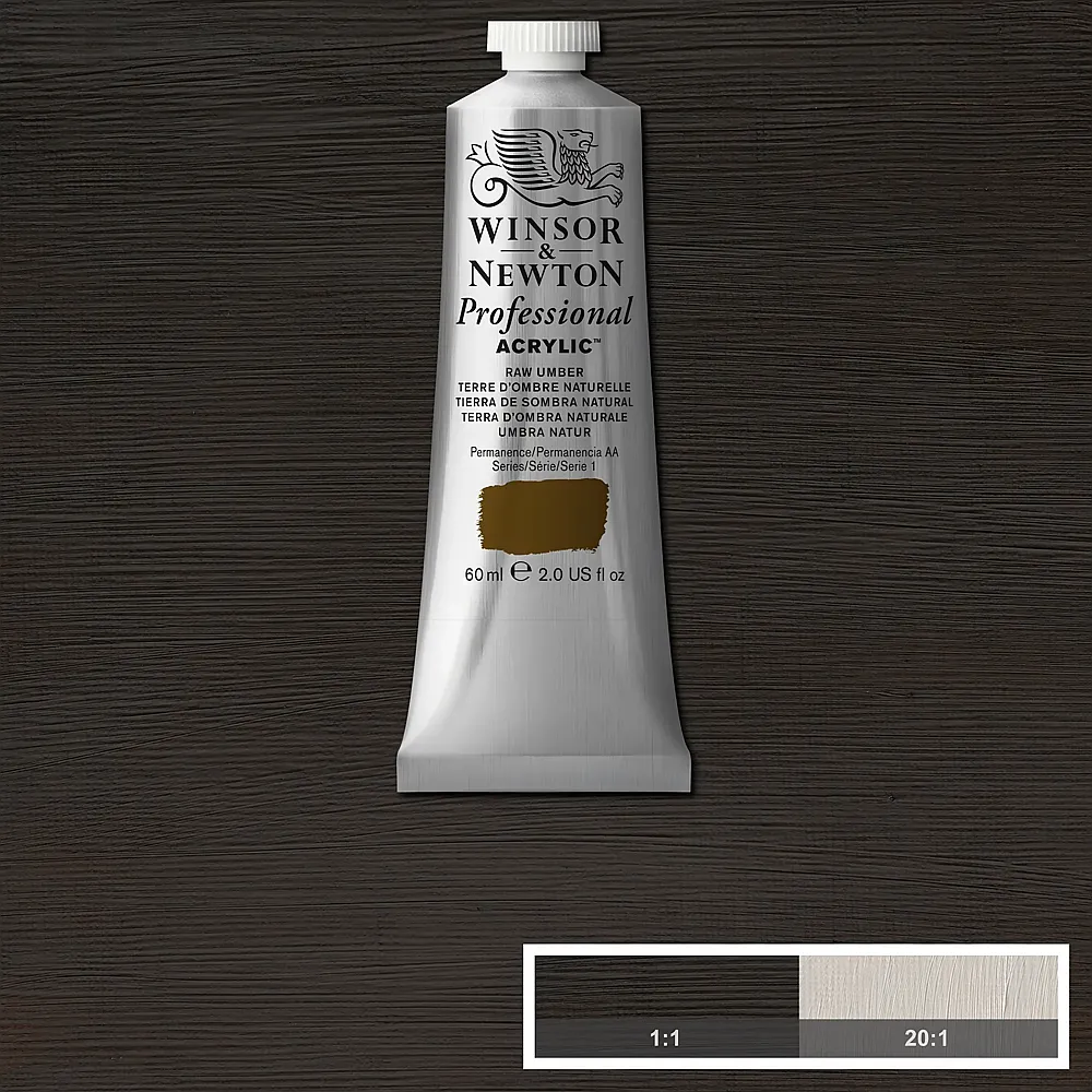 meinspielzeug - Winsor & Newton W&n Prof. Acrylfarbe 60ml Tube Umbra Natur