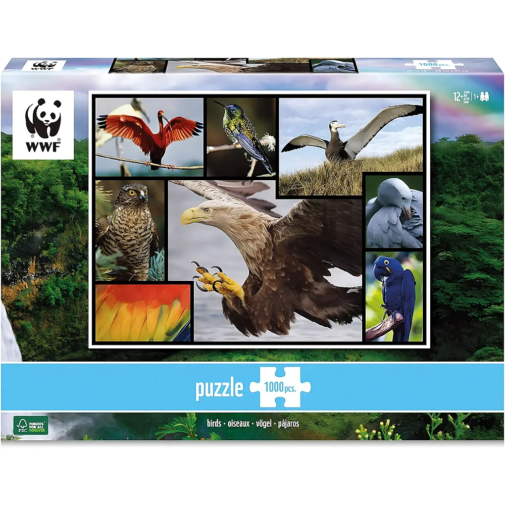 Ambassador Puzzle WWF Vgel 1000Teile