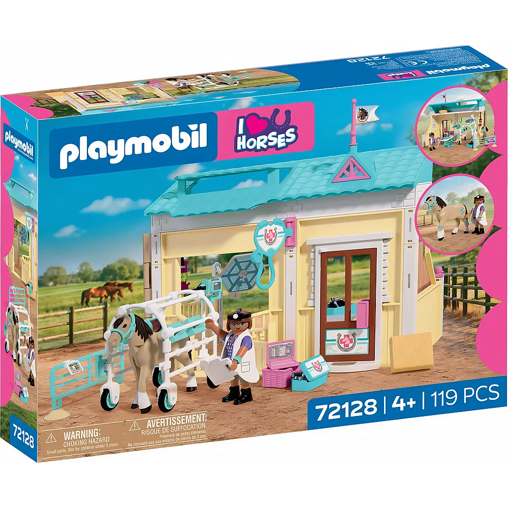 PLAYMOBIL I Love Horses Tierarztpraxis 72128
