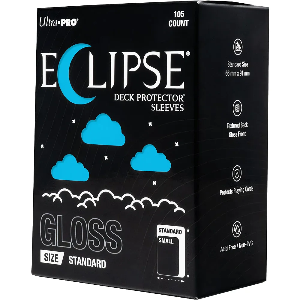 Ultra Pro ECLIPSE Gloss Sky Blue Deck Protector Sleeves Standard 105 - Brands