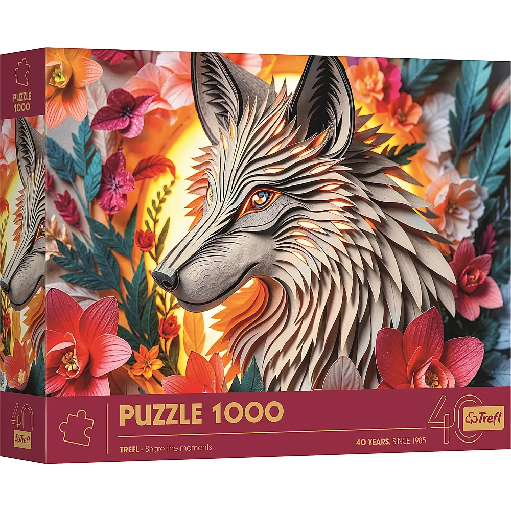 Trefl Puzzle 1000 Teile Wolf - 1000 Teile