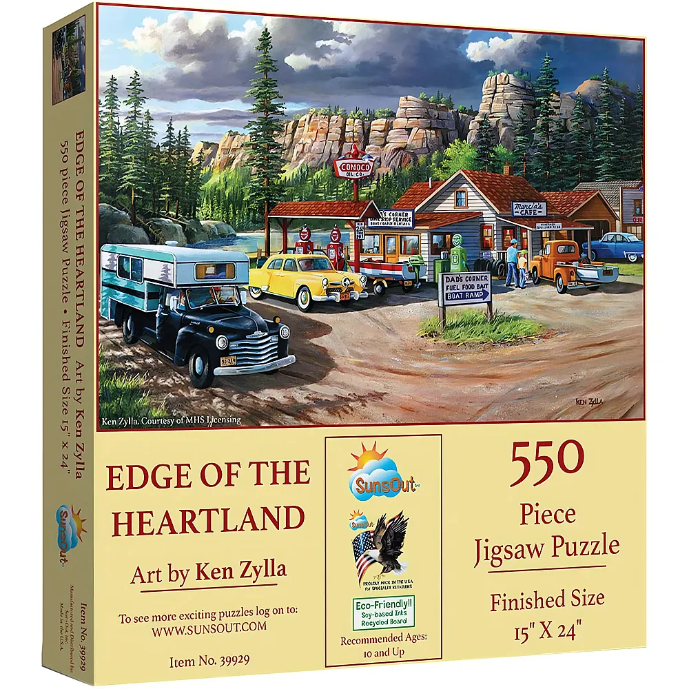 SunsOut Puzzle Ken Zylla Edge of the Heartland 550Teile
