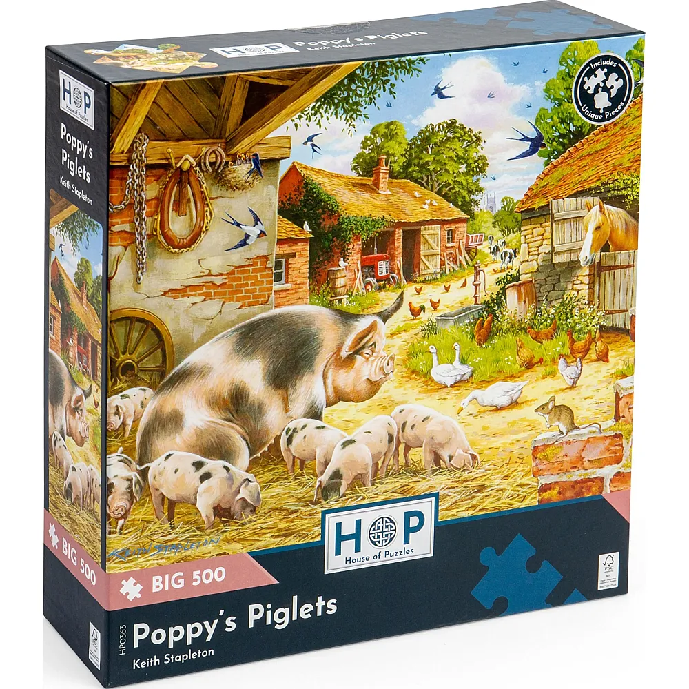 HOP - House of Puzzles Poppy's Piglets 500Teile