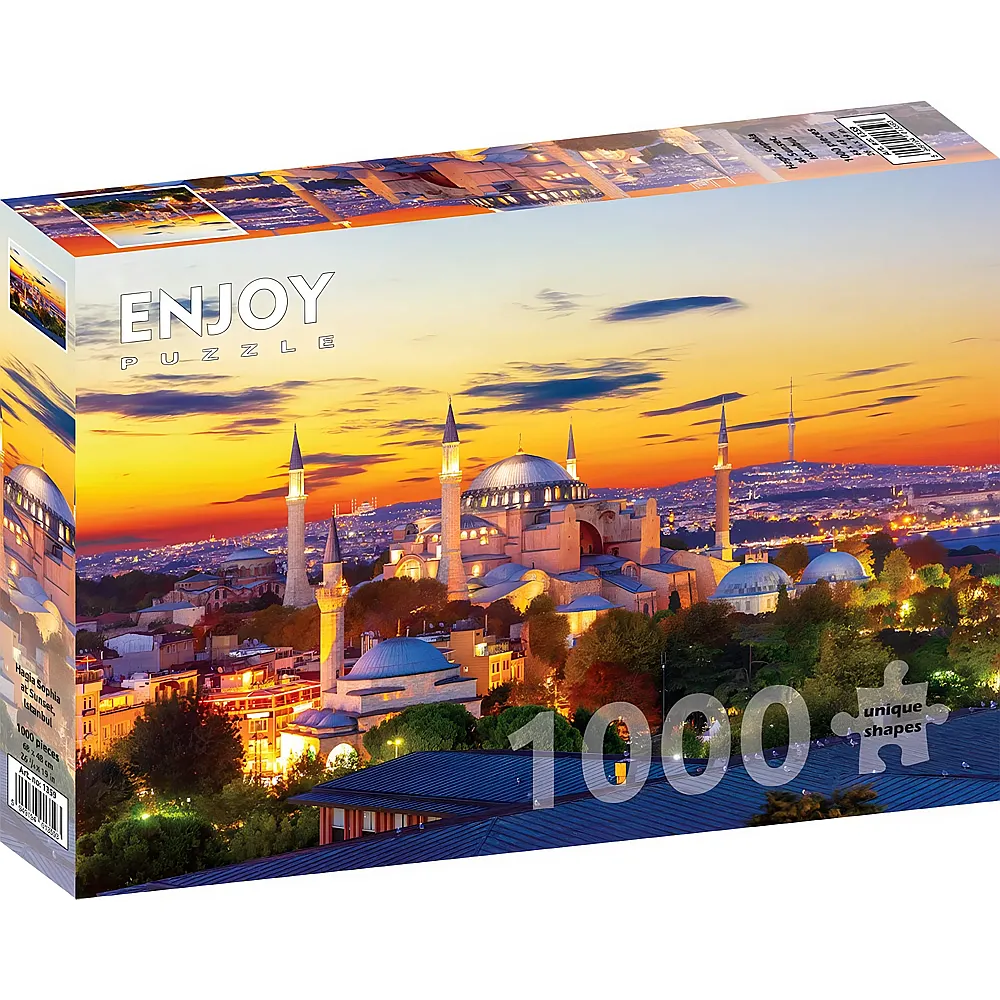 Enjoy Puzzle Hagia Sophia at Sunset, Istanbul - 1000 Teile