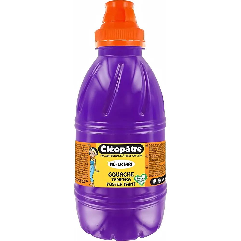 Cleopatre Nefertari � Gouache-tempera 500ml Violett