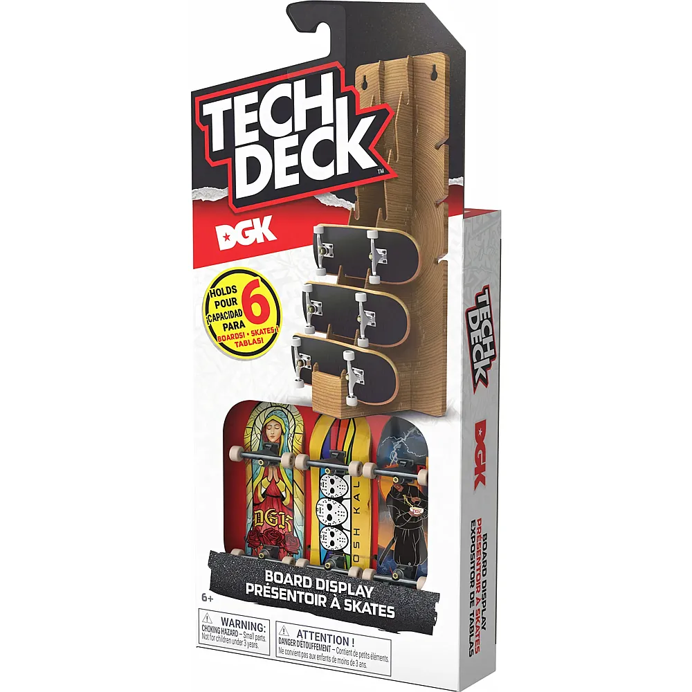 Spin Master Tech Deck Board Display-Set ass. Board Display & 3 Boards 96 mm