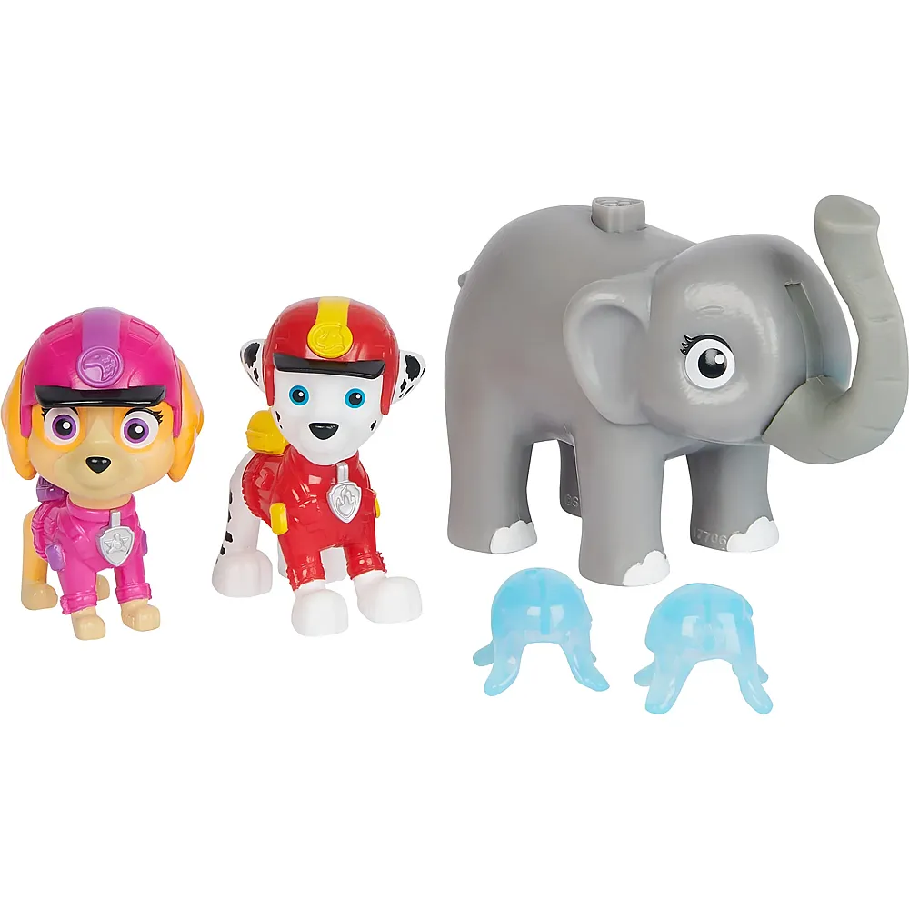 Spin Master Paw Patrol Jungle Pups Marshall, Skye mit Elefant