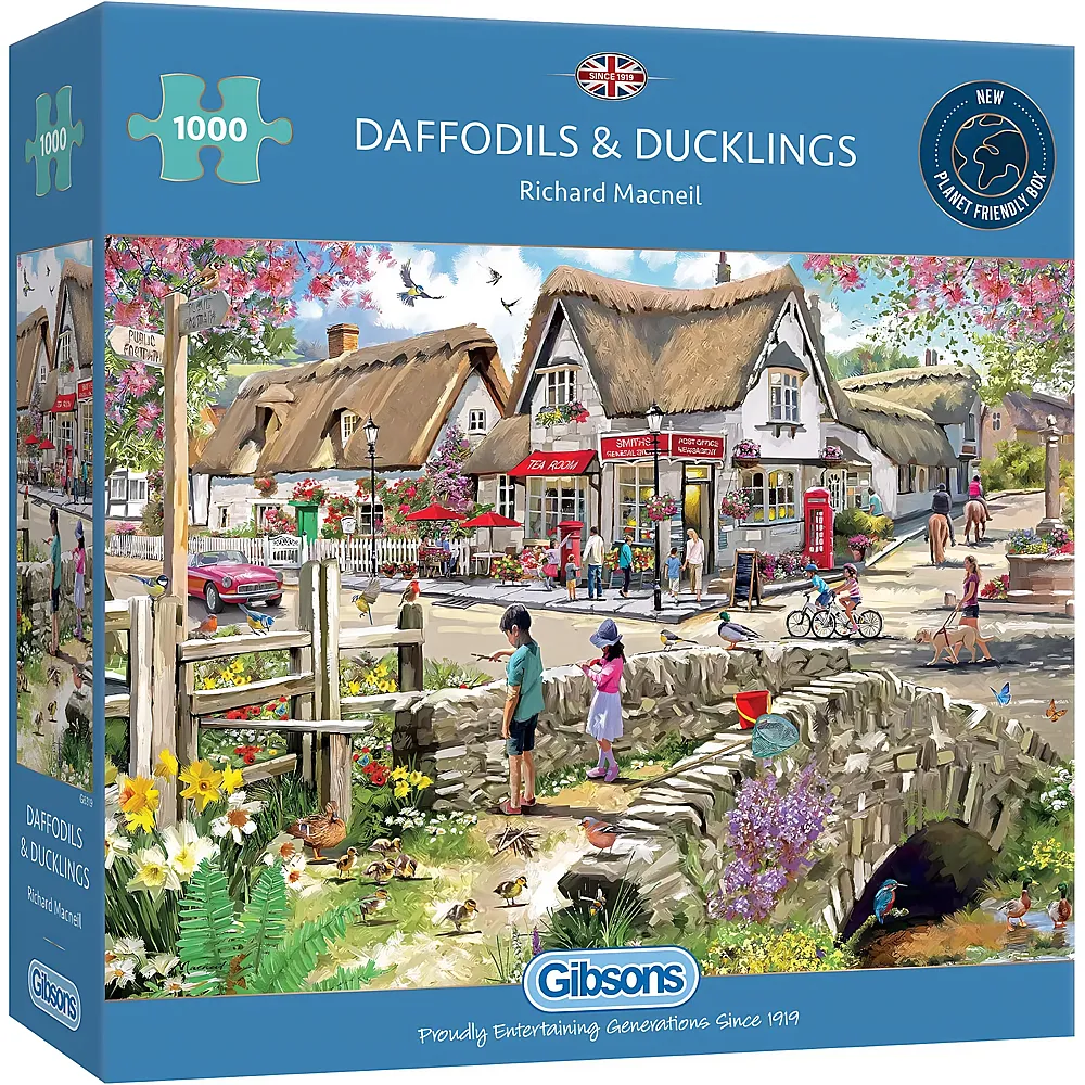 Gibsons Puzzle Richard Macneil Daffodils and Ducklings 1000Teile