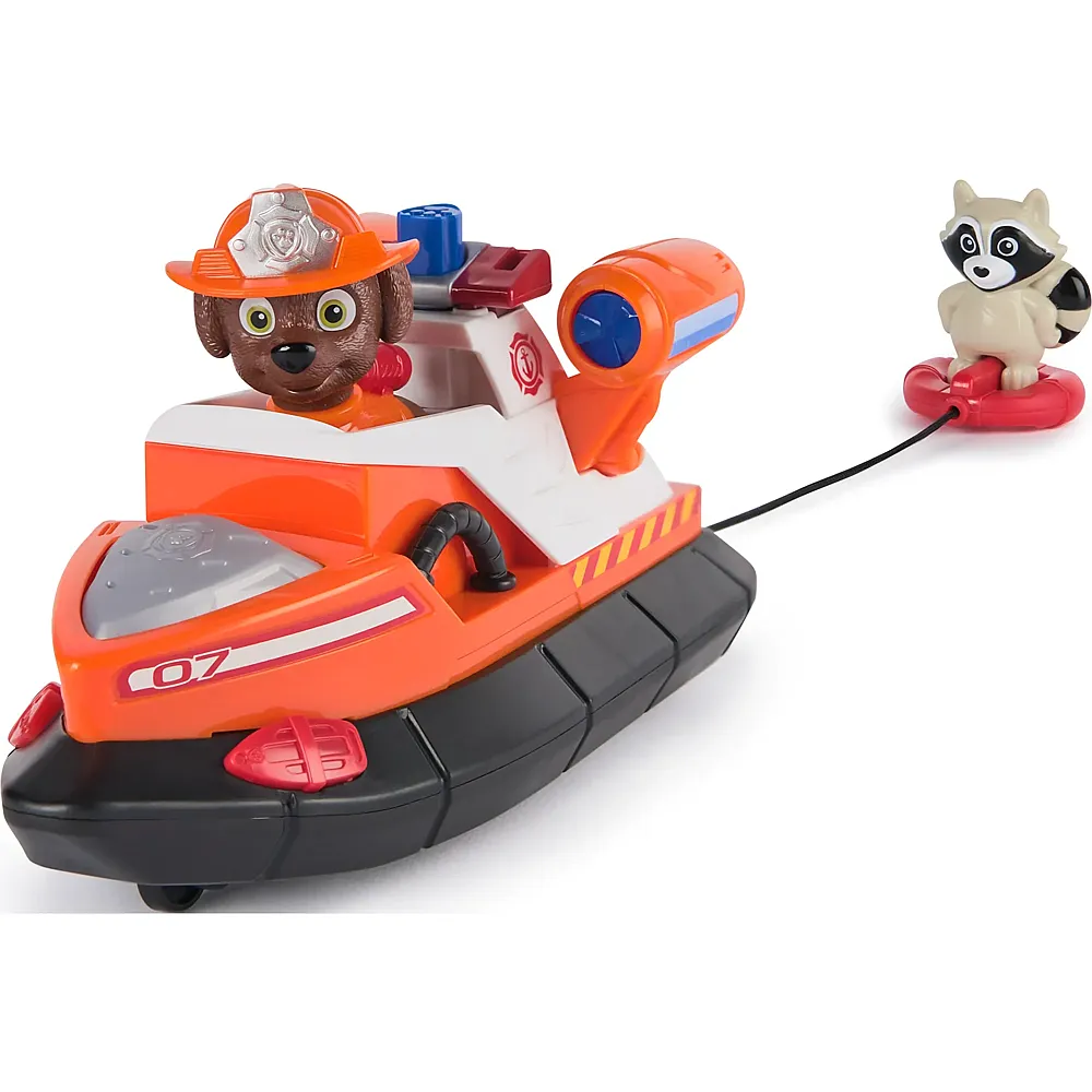 Spin Master Paw Patrol Fire Rescue Zumas Rettungsboot mit Zuma und Waschb�r