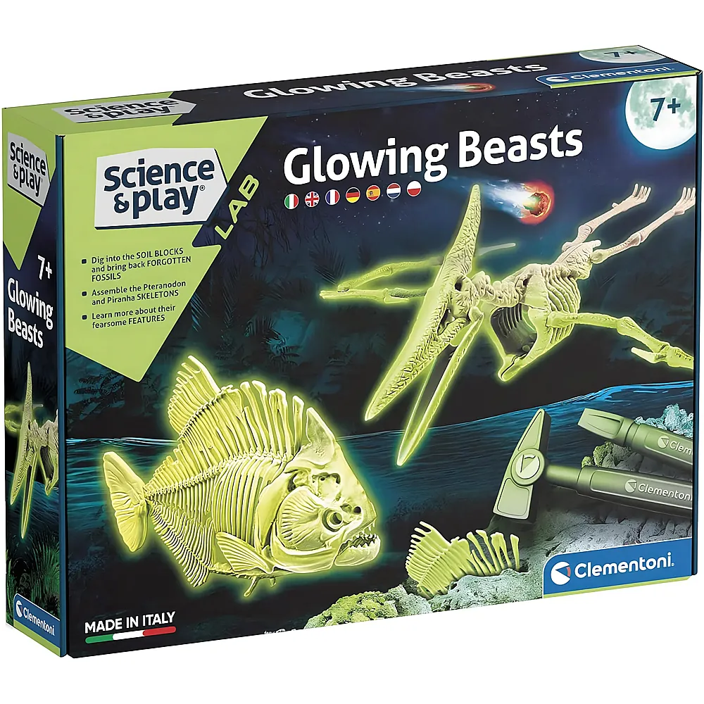 Clementoni Science & Play Glowing Beasts mult
