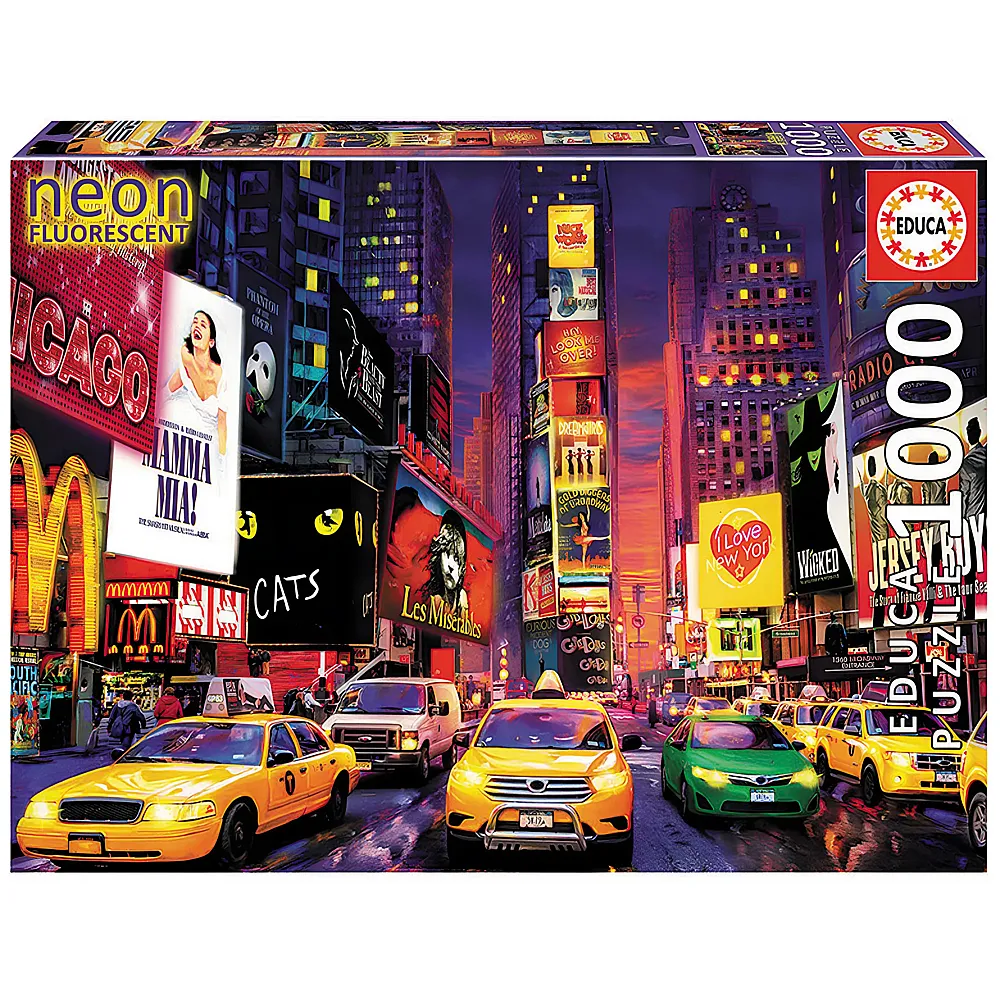 Educa Puzzle Neon Times Square NY 1000Teile