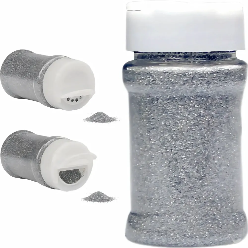 Cleopatre 35g-topf Mit Pflanzlichem Glitzer, Silber
