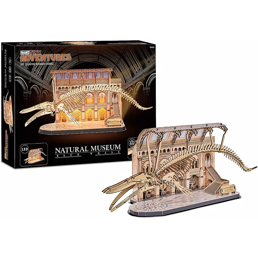 Revell Tiny Adventures Naturmuseum Blauwal - 222dlg. - Brands