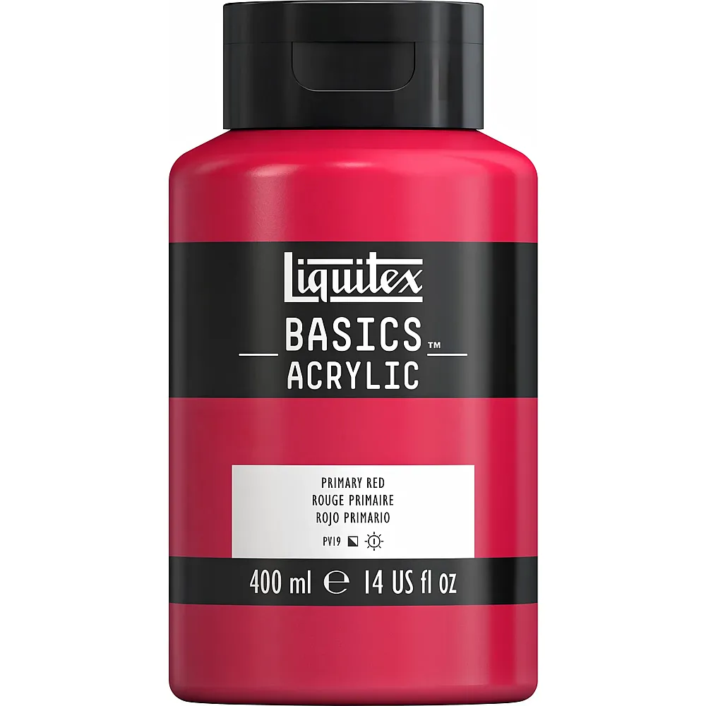 Liquitex Lqx Basics Acrylfarbe 400ml Flasche Primrrot - Suche