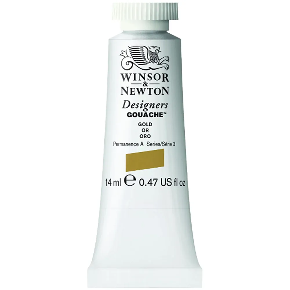Winsor & Newton Designers Gouache Wasserbasierte K�nstlerfarbe Gold - 14ml | Farbe & Kreide