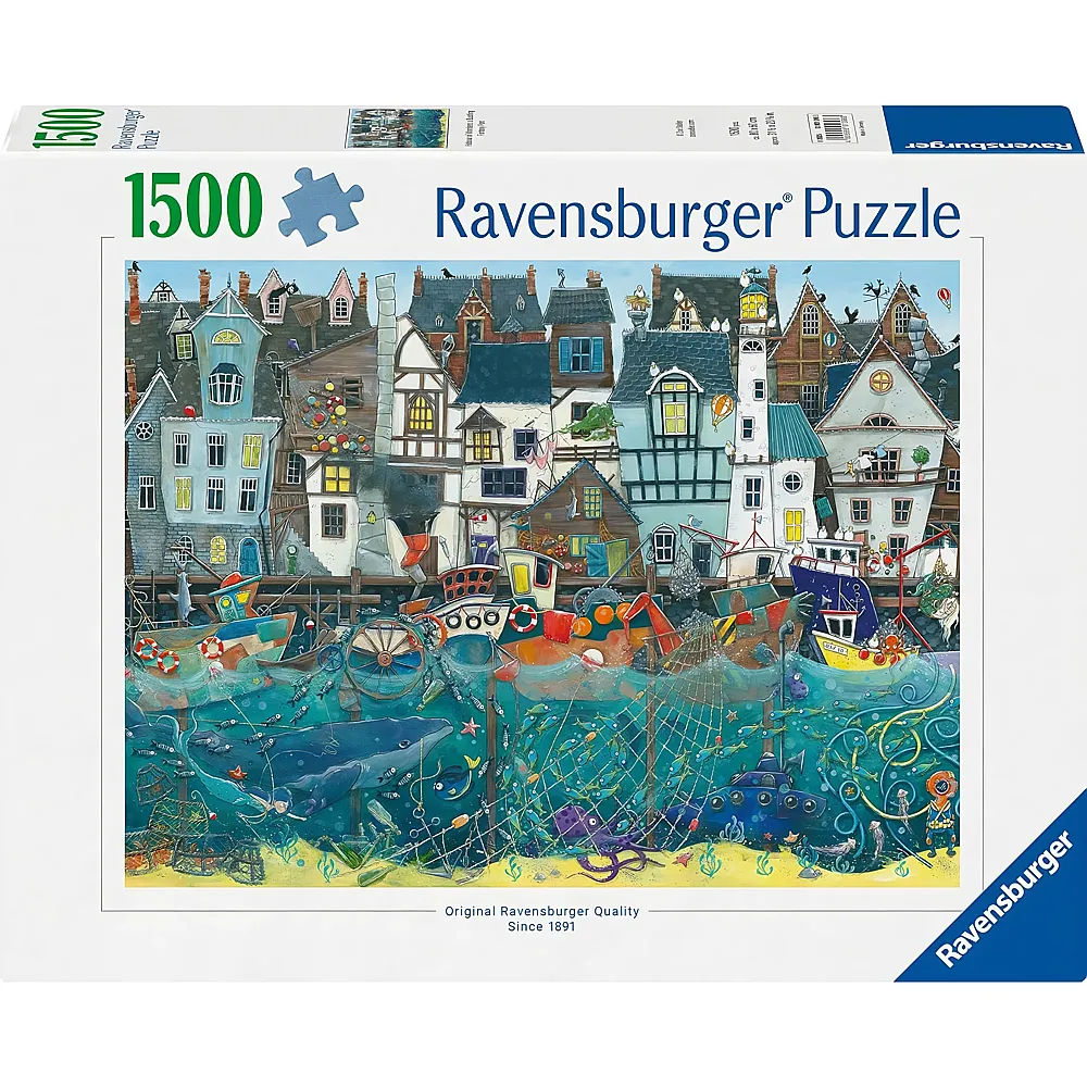 Ravensburger Puzzle Habour of Wonders: a Bustling Fantasy Port - 1500 Teile