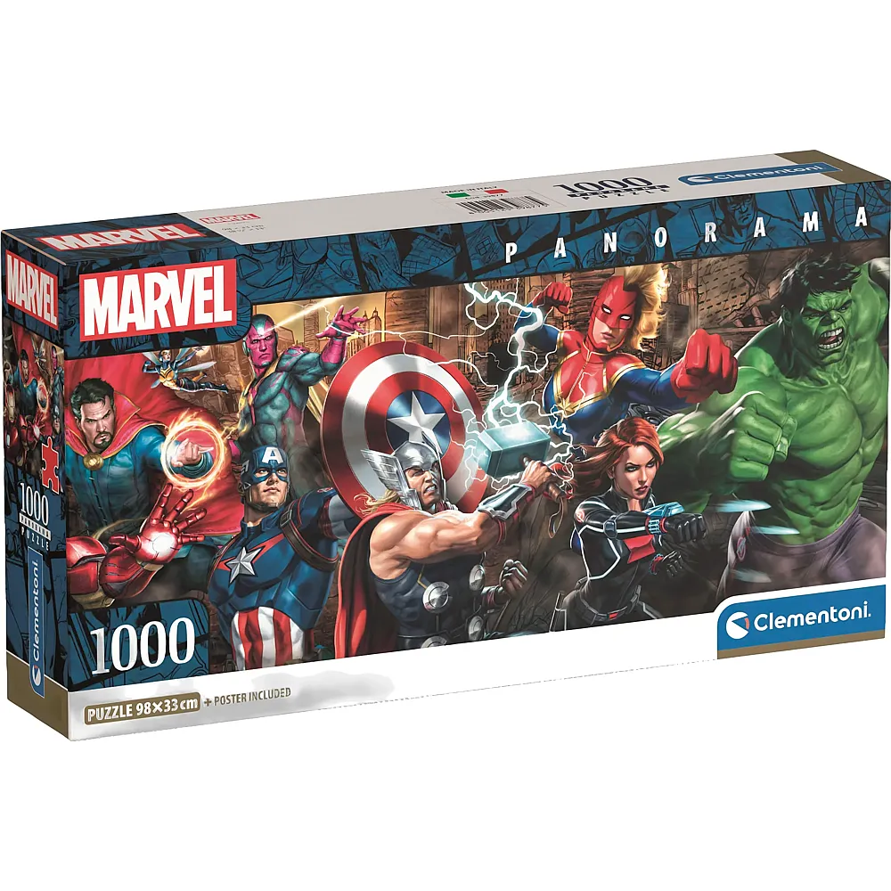 Clementoni Puzzle Panorama The Avengers 1000Teile