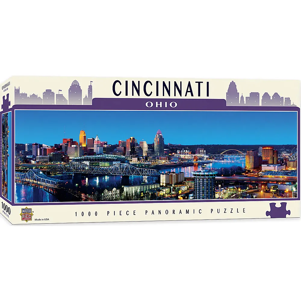 Master Pieces Puzzle Panorama Cincinnati, Ohio 1000Teile