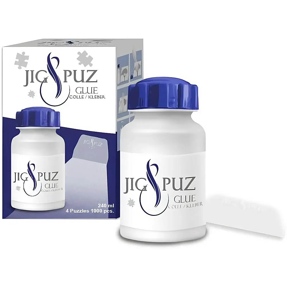 Jig & Puz Glue 240 ml with a Spatula for 4 1000 Piece Puzzles 1Teile