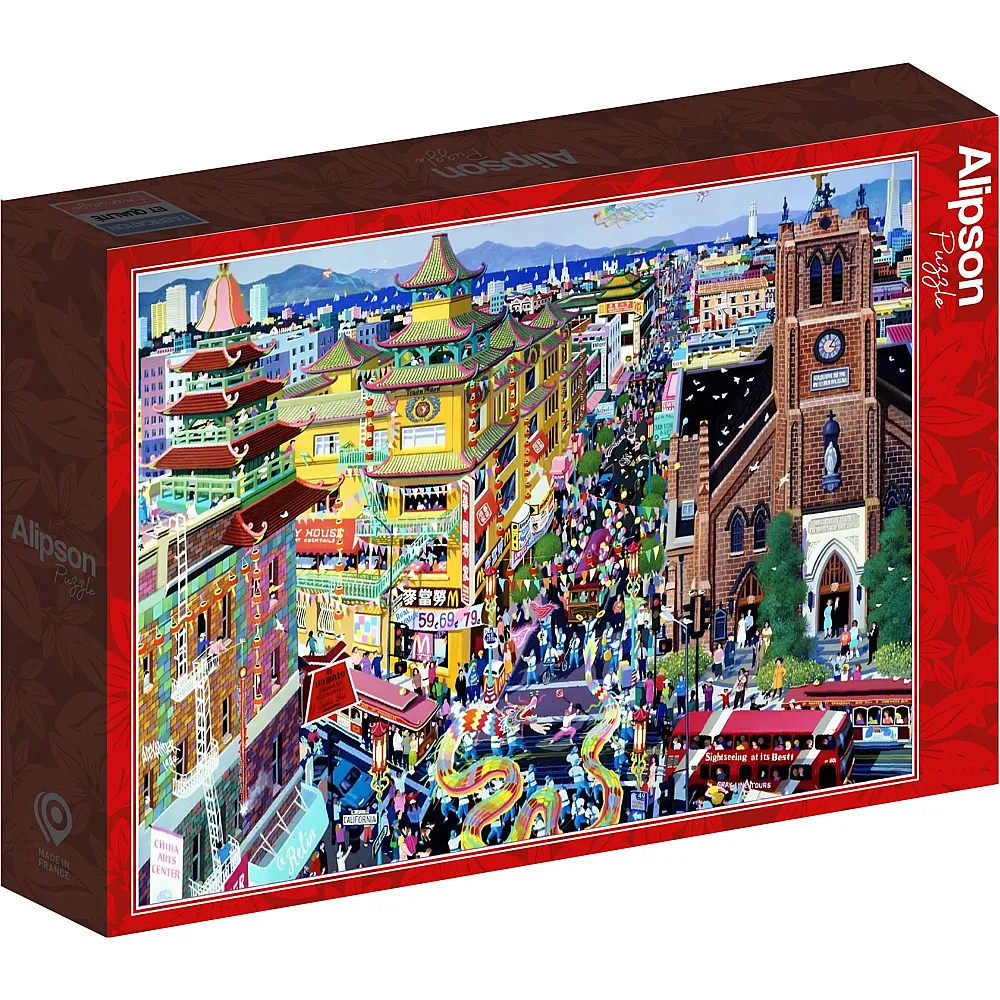 Alipson Puzzle San Francisco - China Town 1000Teile