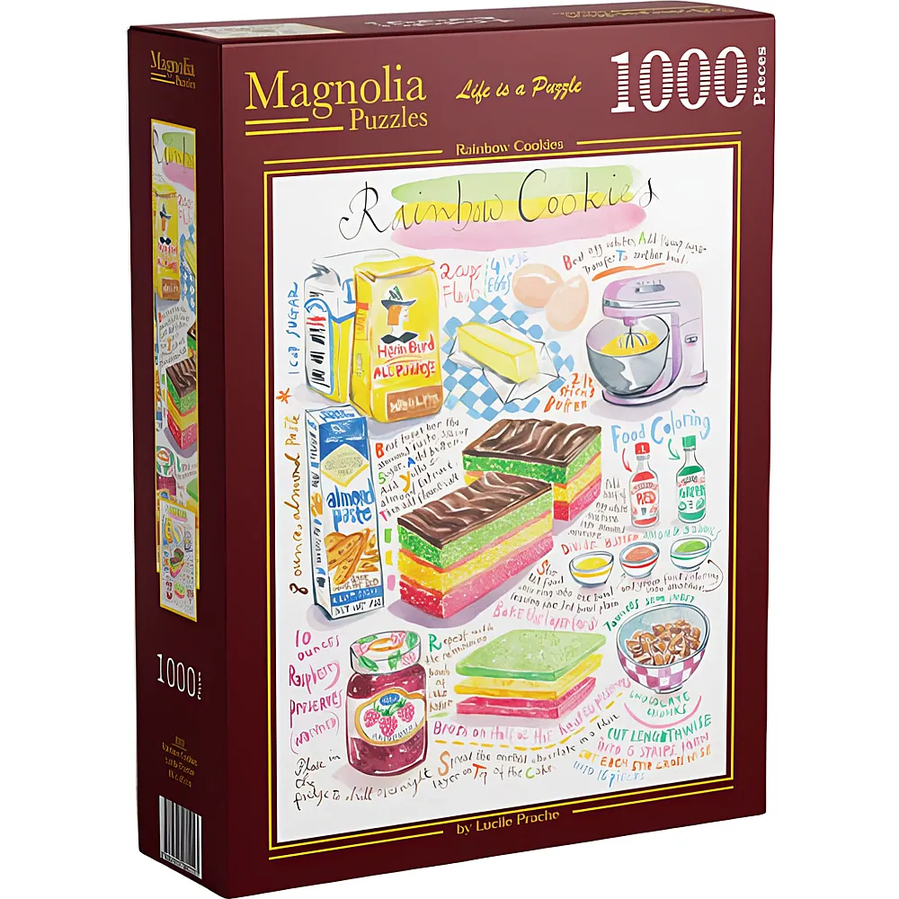 Magnolia Puzzle Regenbogen-Kekse 1000Teile