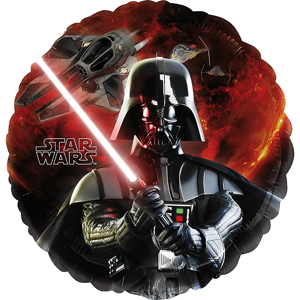 Amscan Folienballon Rund -  45 cm Star Wars - Folienballone