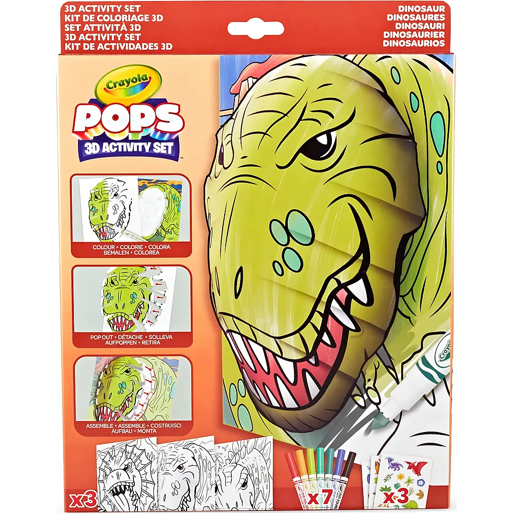 Crayola Color Pops 3D Dinosaurier