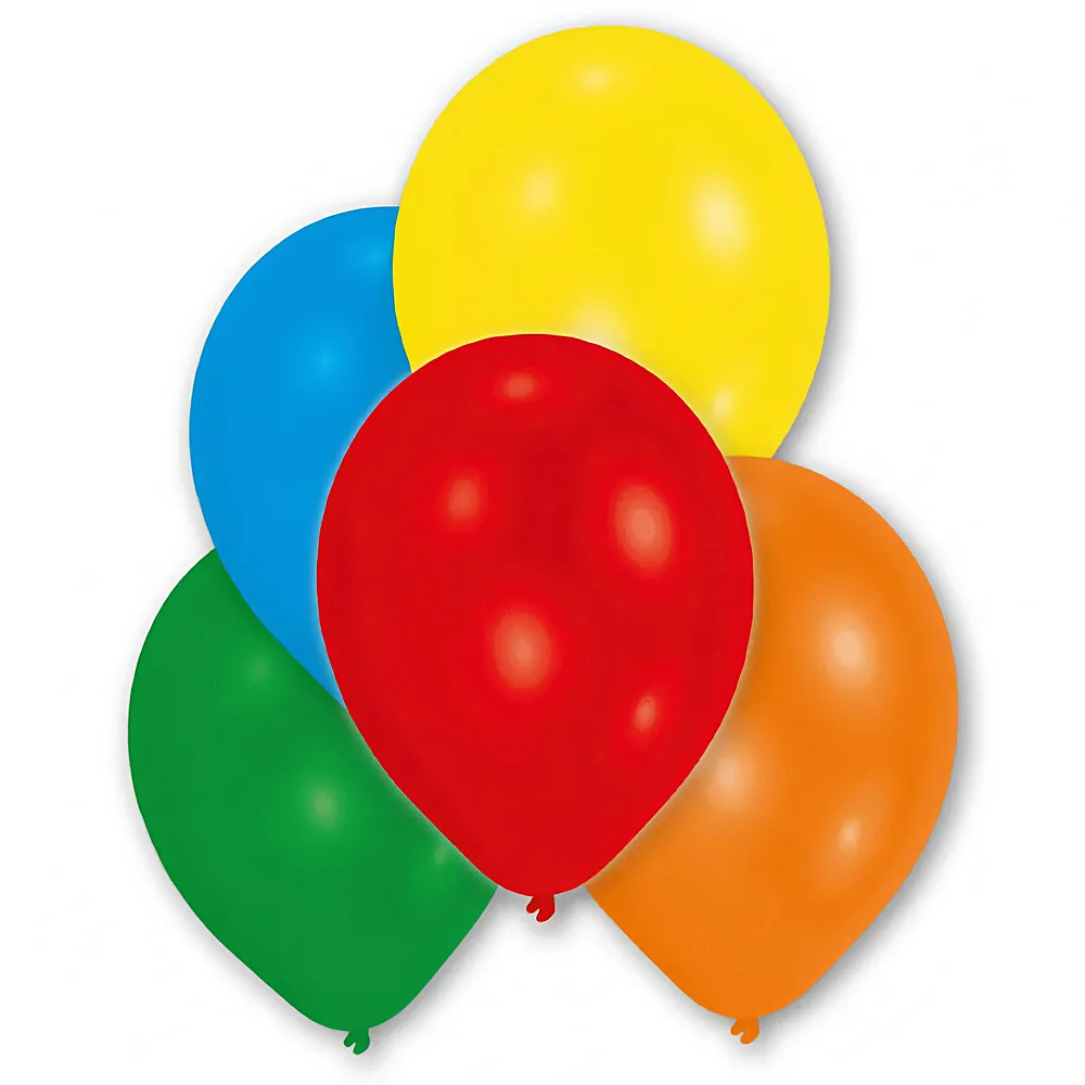 Amscan Ballone metallic asssortiert 10Teile | Kindergeburtstag