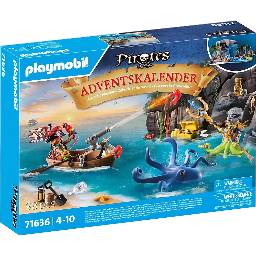 PLAYMOBIL Pirates Adventskalender Piraten 71636