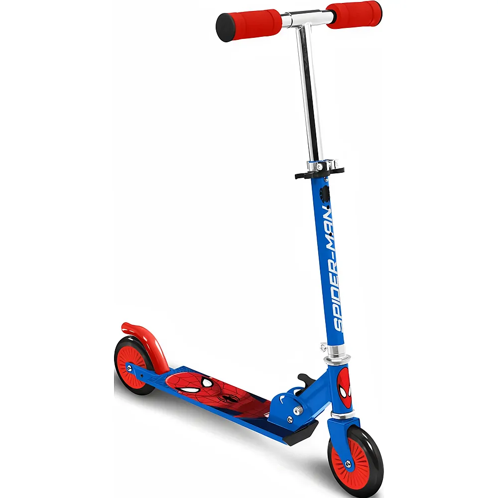 Stamp 2 Rad-Trottinett Spiderman klappbar