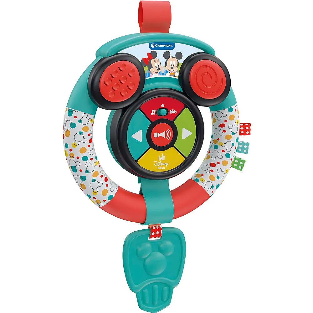 Clementoni Baby Weiches Aktivit�tslenkrad Mickey Mouse