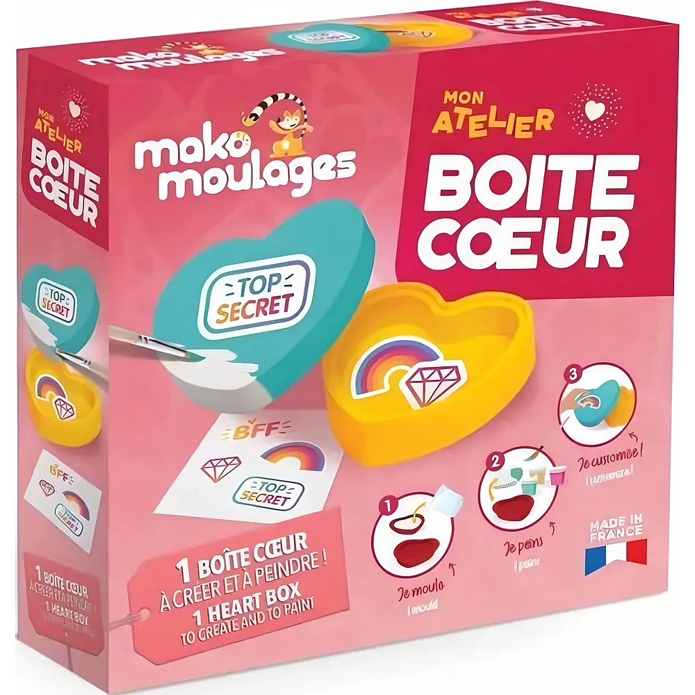 Mako Moulages Mako Mon Atelier Boite Coeur - Franz�sisch