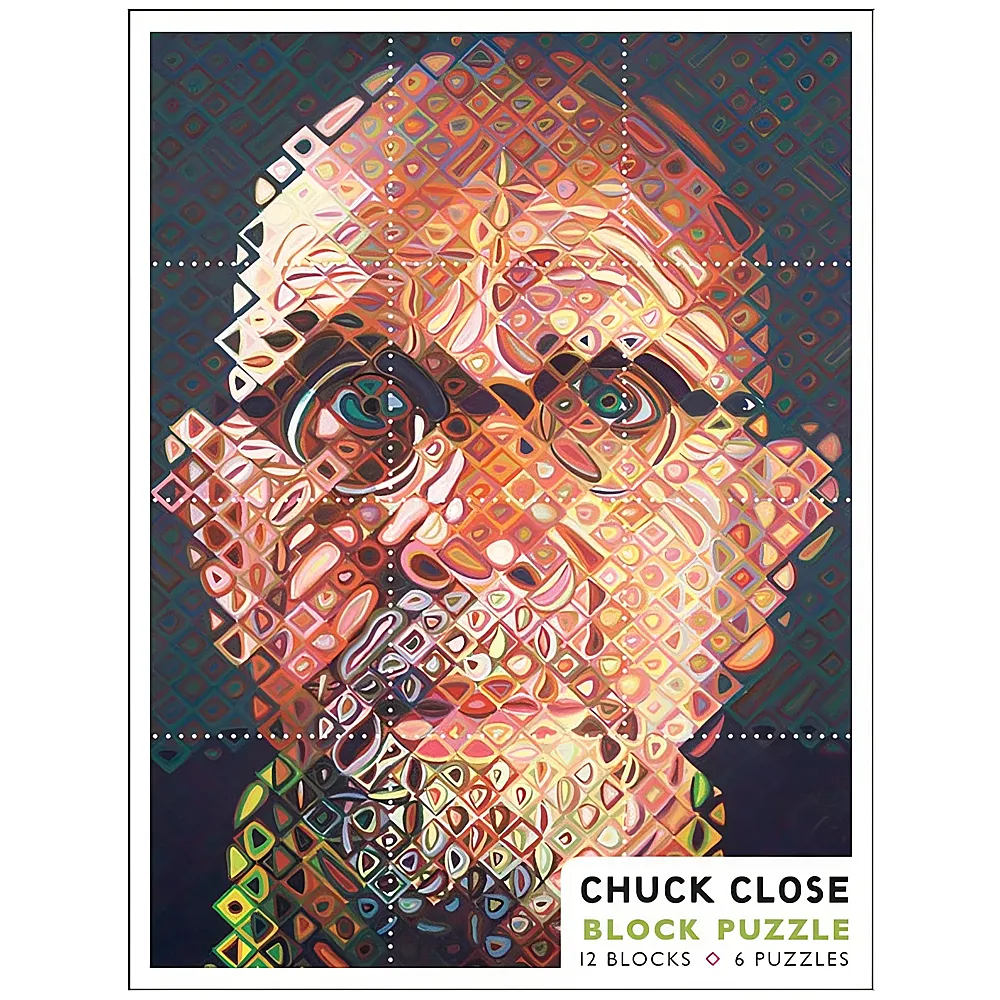 Pomegranate Chuck Close Block Puzzle - 12 Teile