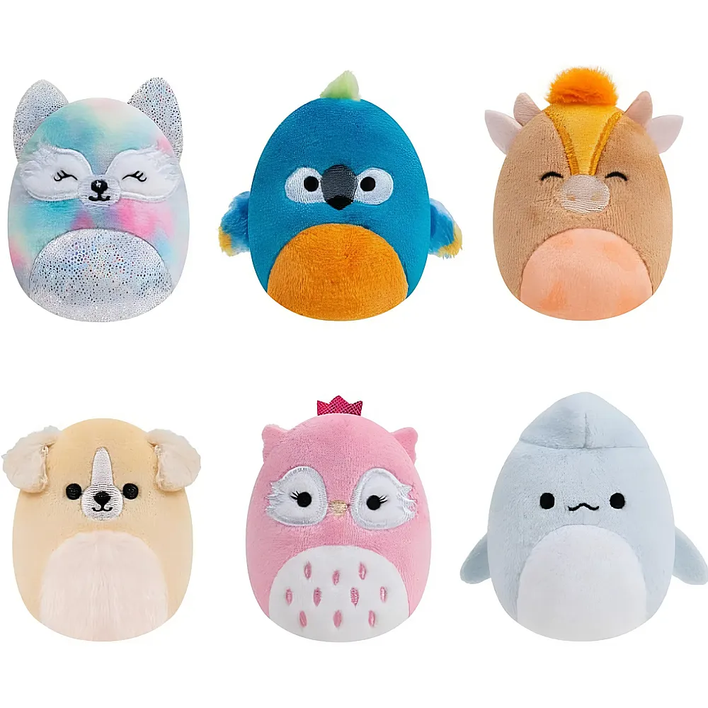 Squishmallows Squishville 6er-Pack Vorbild Squad 5cm